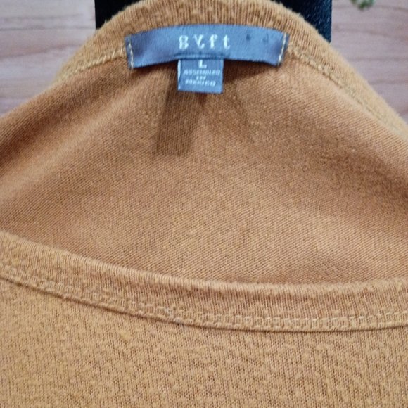 Mustard Yellow Knit Scoop Neck Tunic - Picture 6 of 8